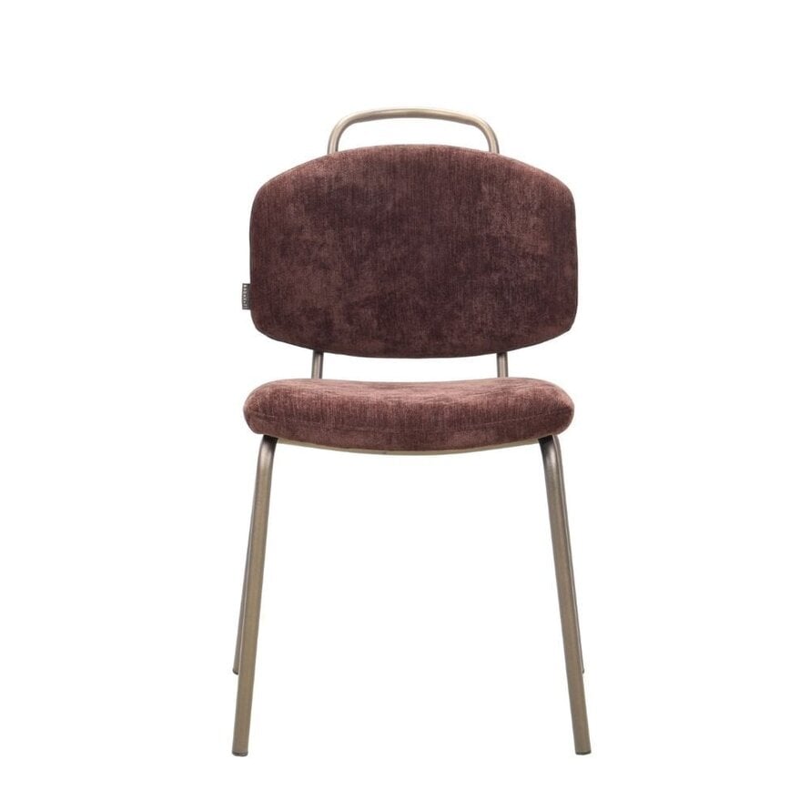 Stoel Pam velvet bruin