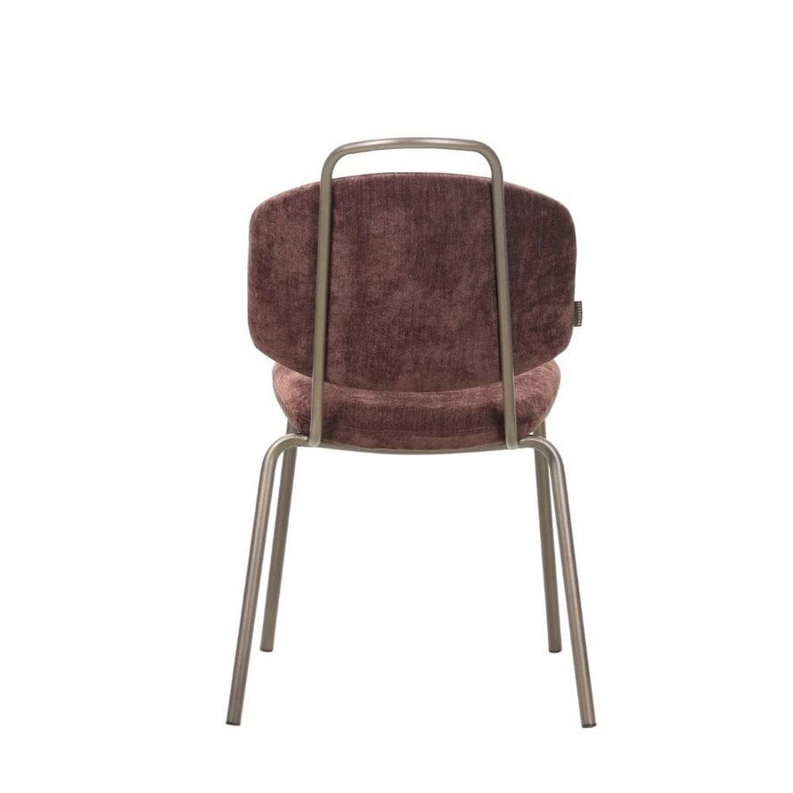 Stoel Pam velvet bruin