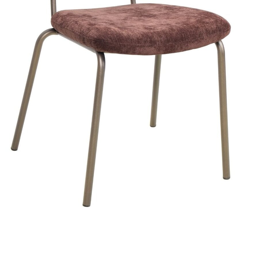 Stoel Pam velvet bruin
