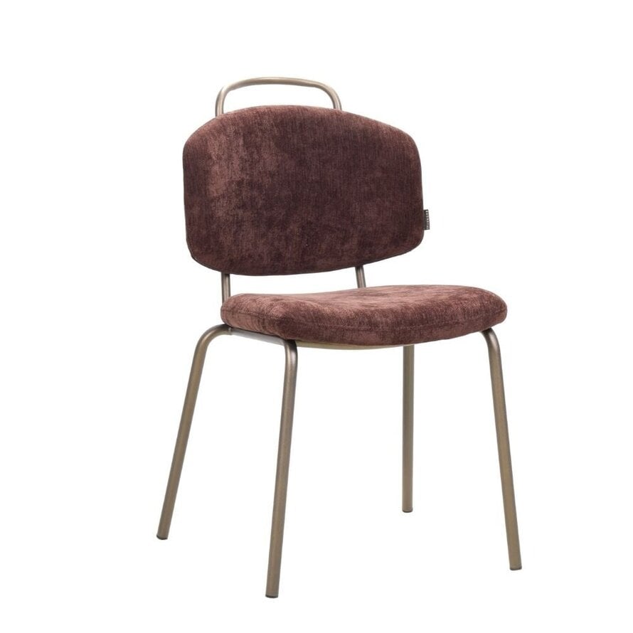 Stoel Pam velvet bruin