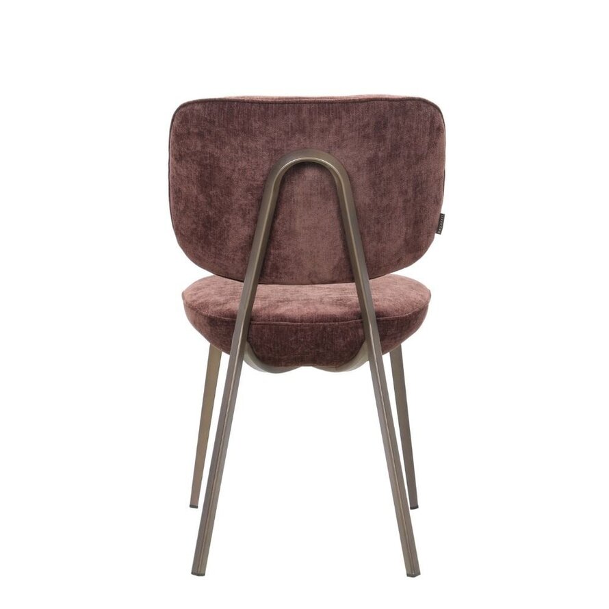 Stoel Rosa velvet bruin