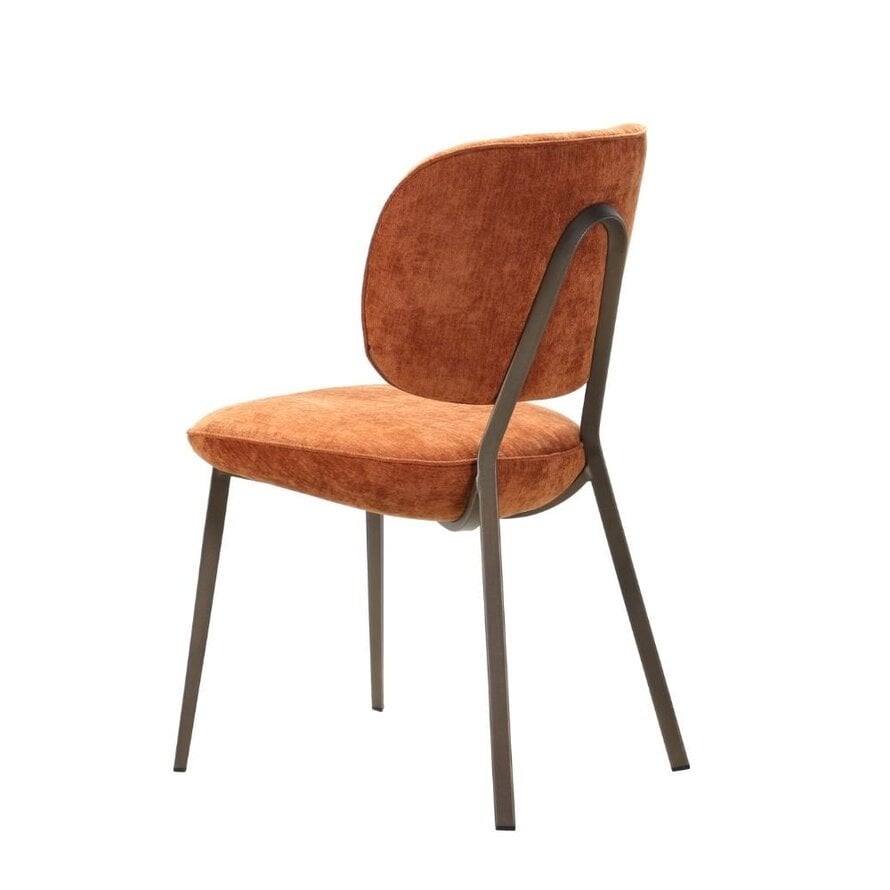 Stoel Rosa velvet okergeel