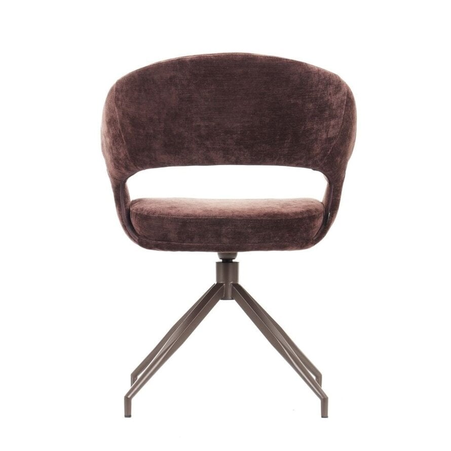 Stoel Suzie velvet bruin