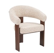 Bronx71 Fauteuil Liva leopard taupe