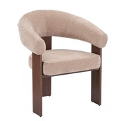 Bronx71 Fauteuil Liva velvet beige