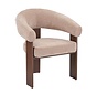 Fauteuil Liva velvet beige