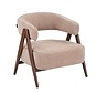 Fauteuil Yasmin velvet beige