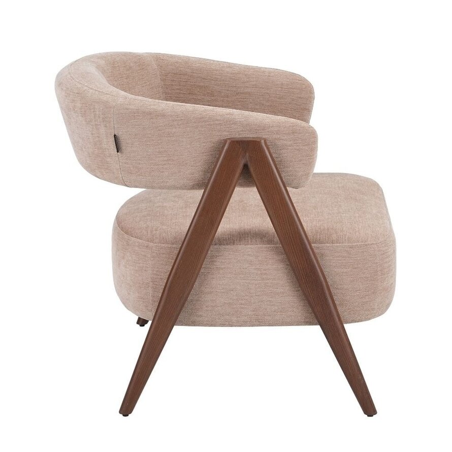 Fauteuil Yasmin velvet beige