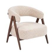Bronx71 Fauteuil Yasmin leopard taupe