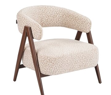 Bronx71 Fauteuil Yasmin leopard taupe