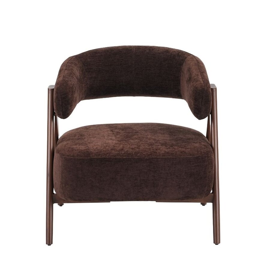 Fauteuil Yasmin velvet bruin