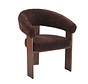 Fauteuil Liva velvet bruin