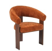 Bronx71 Fauteuil Liva velvet okergeel