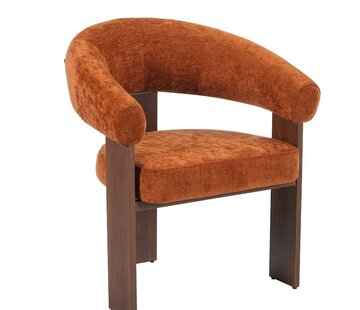 Bronx71 Fauteuil Liva velvet okergeel