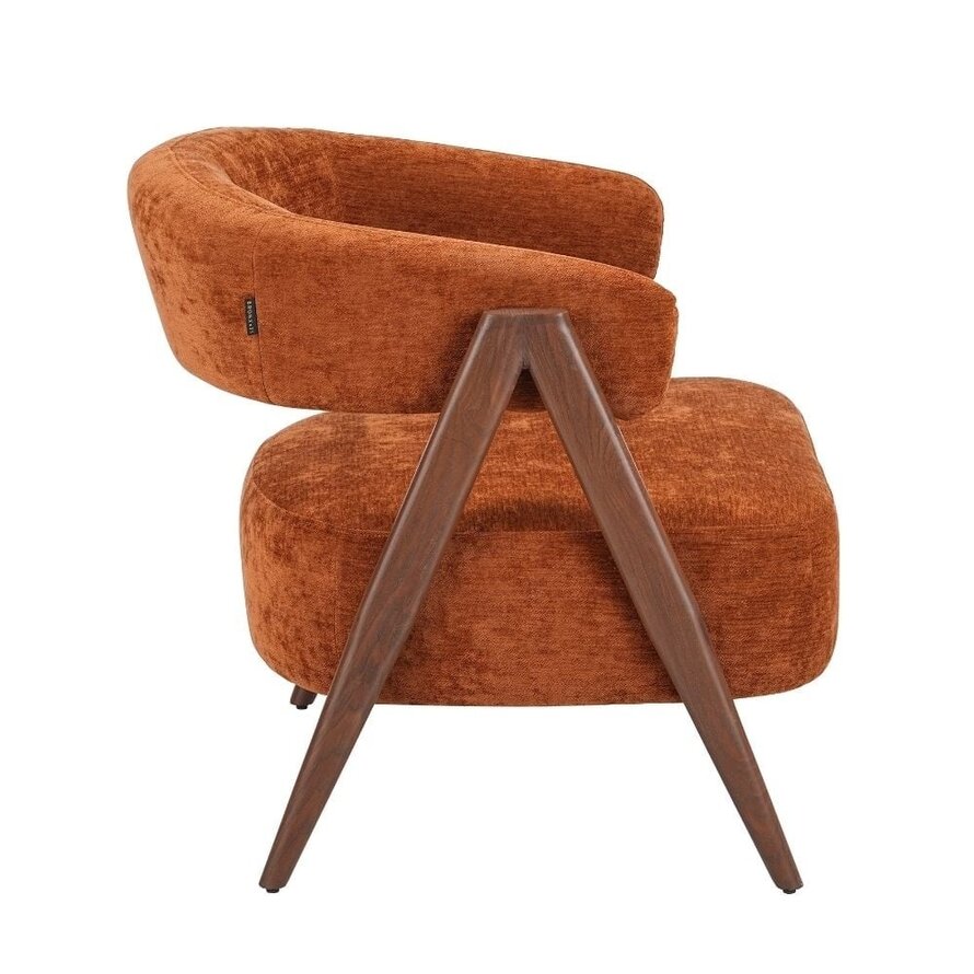 Fauteuil Yasmin velvet oker