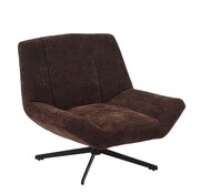 Bronx71 Fauteuil Mara draaibaar velvet bruin