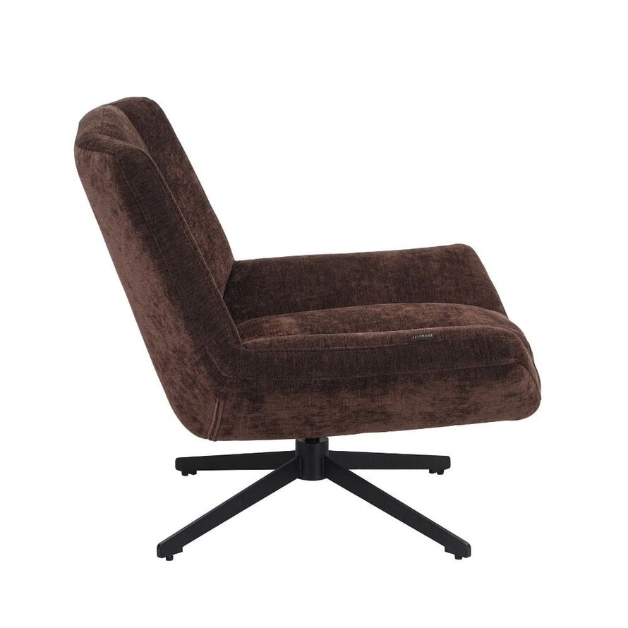 Fauteuil Mara draaibaar velvet bruin