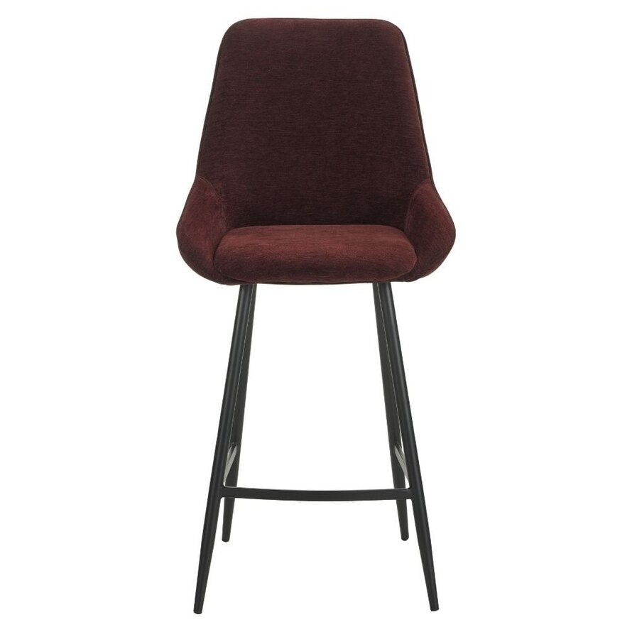 Barkruk Lynn velvet paars 71 cm