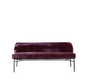 Eetkamerbank Momo chenille paars 185 cm