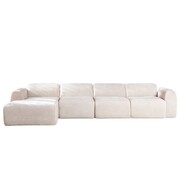 Bronx71 Hoekbank links Maine XL chenille beige