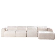 Bronx71 Hoekbank rechts Maine XL chenille beige