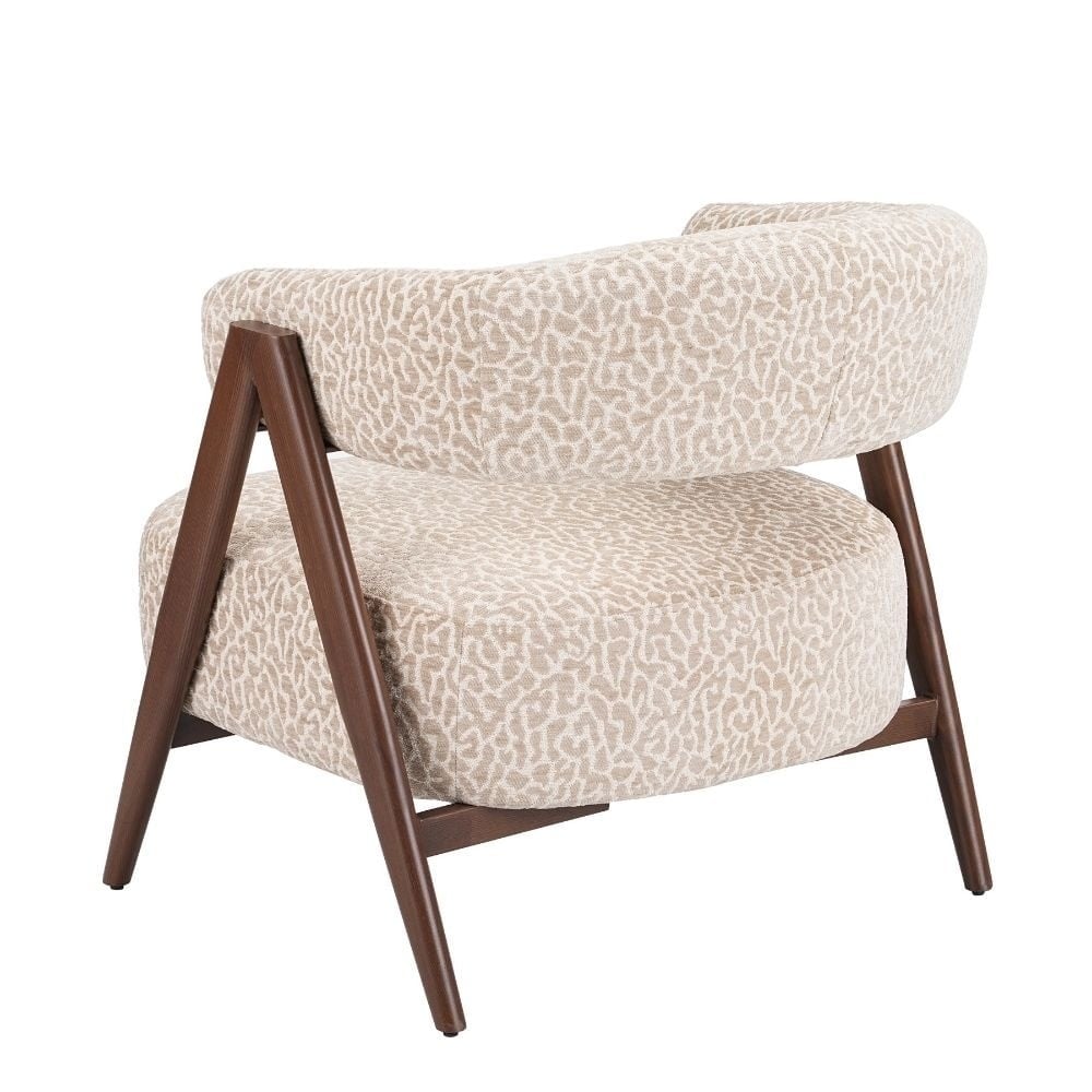 Bronx71 Fauteuil Yasmin leopard taupe, foto 6 van 6