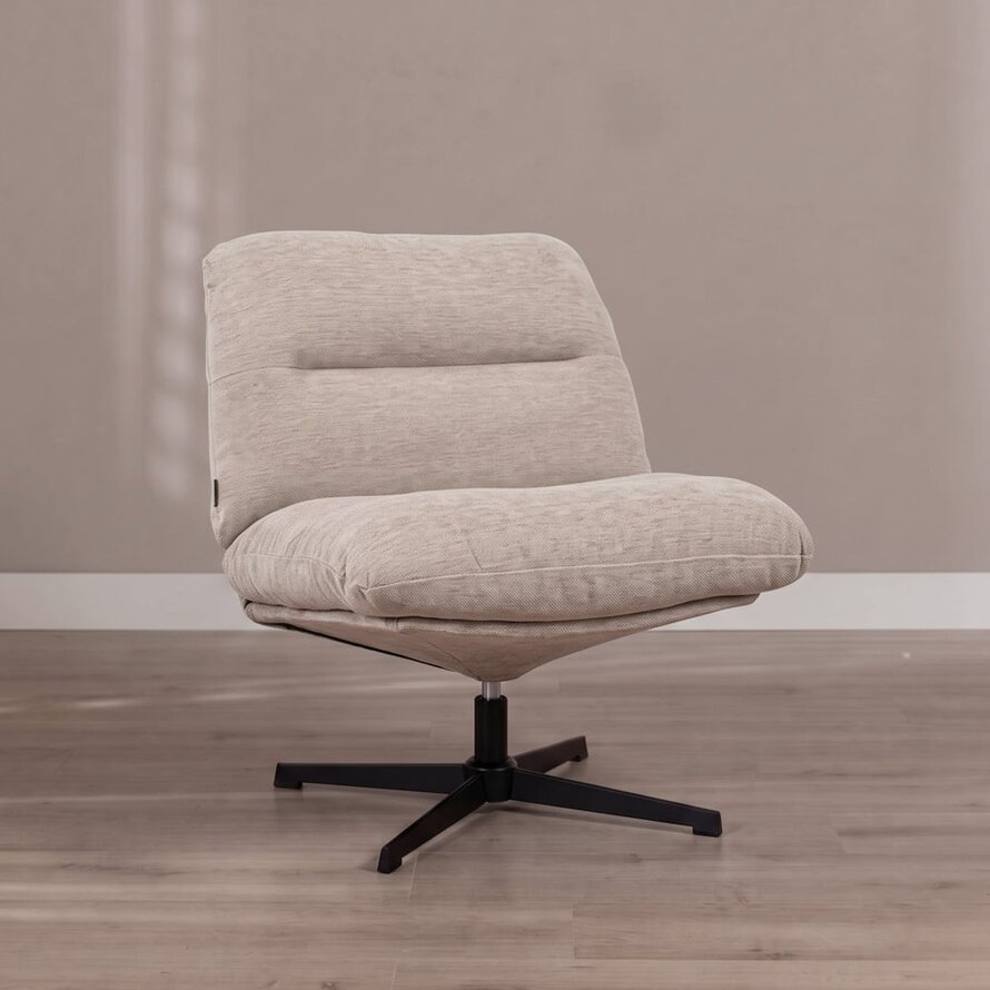 Fauteuil Sara draaibaar velvet beige