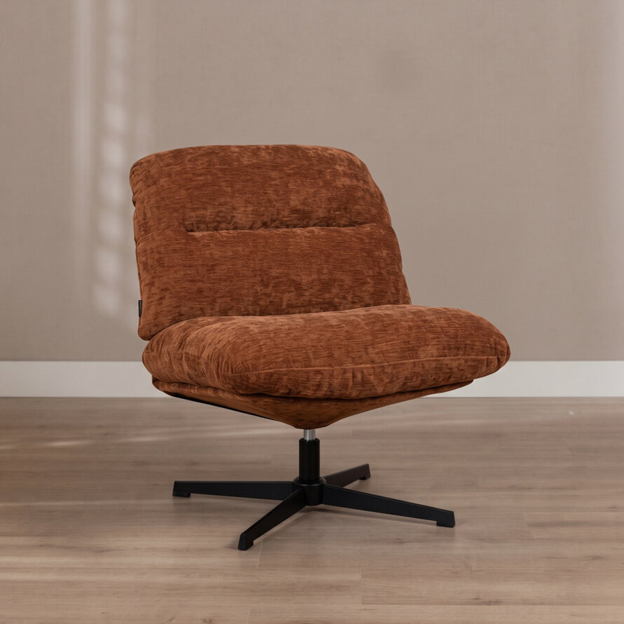 Fauteuil Sara draaibaar velvet oker