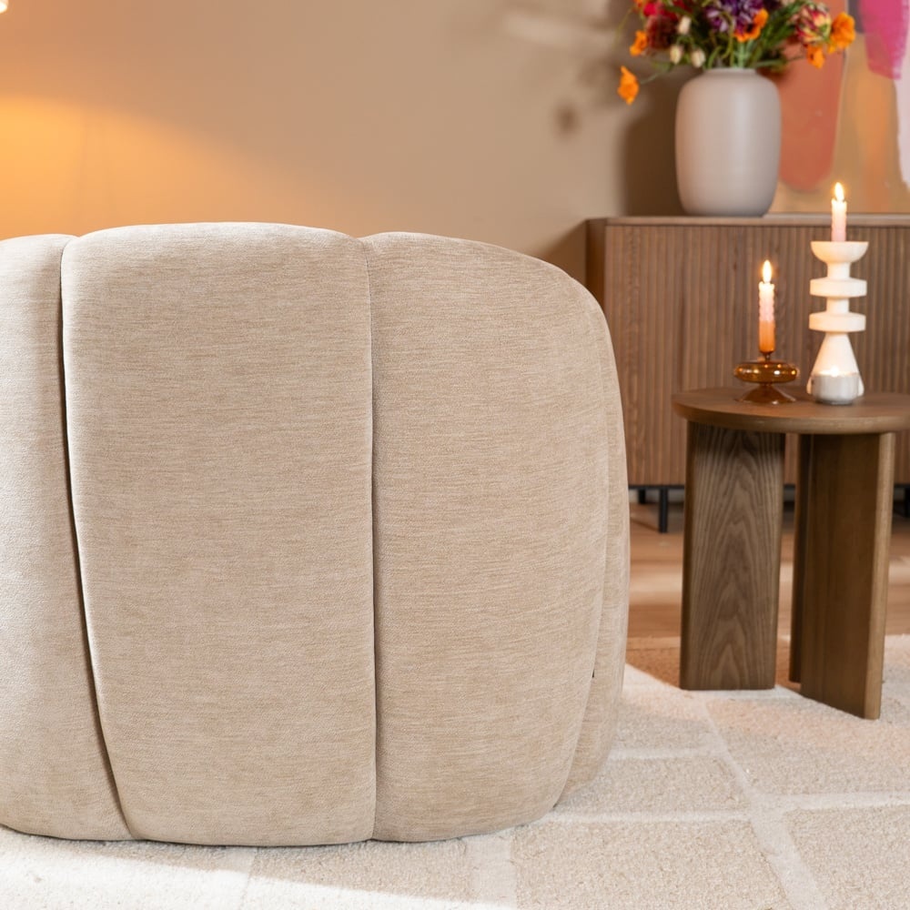 Bronx71 Fauteuil Lois velvet beige, foto 4 van 6