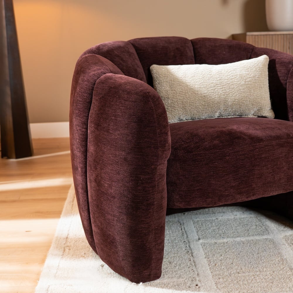 Bronx71 Fauteuil Lois velvet paars, foto 6 van 6