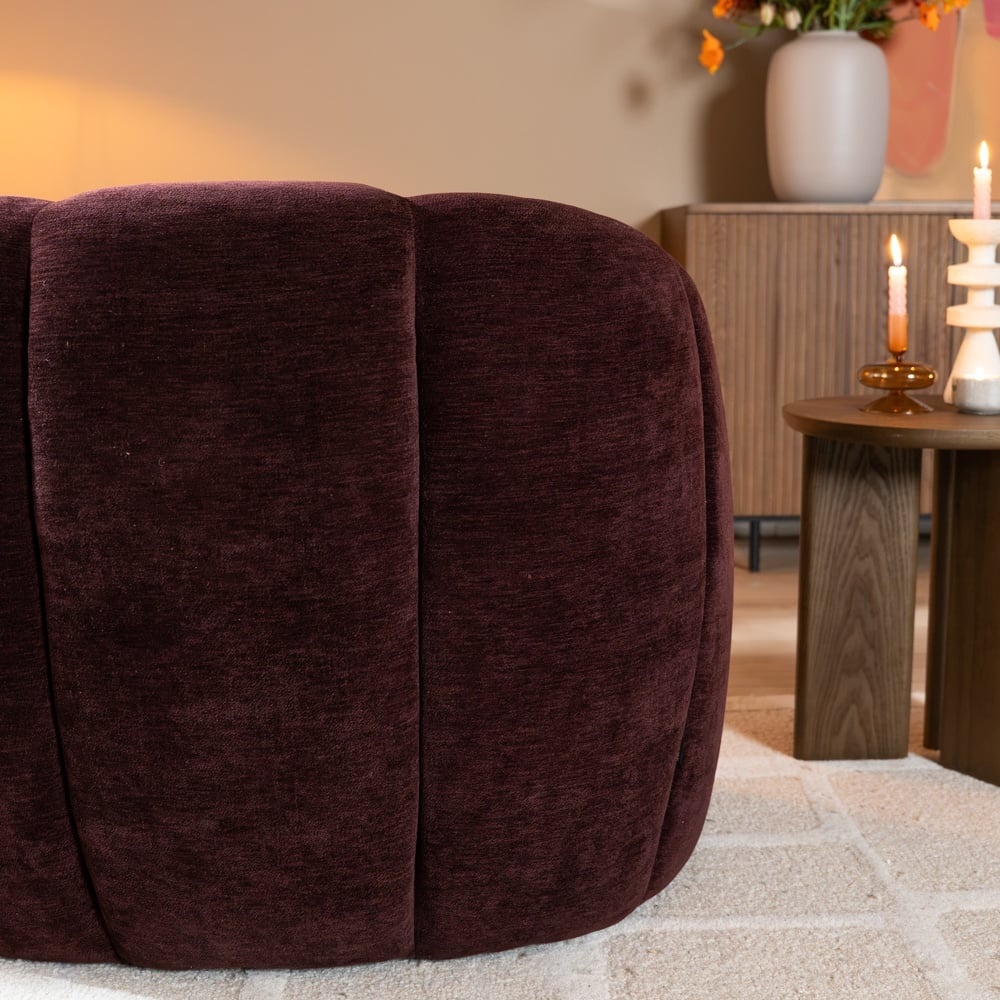 Bronx71 Fauteuil Lois velvet paars, foto 5 van 6