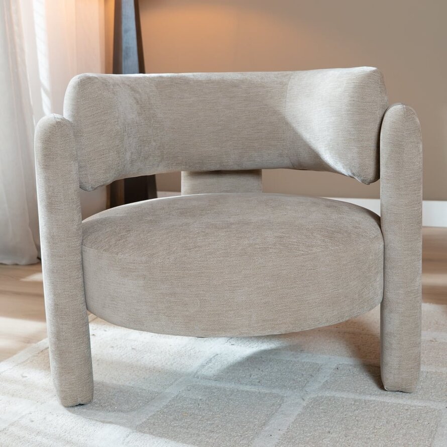 Fauteuil Jolie velvet beige