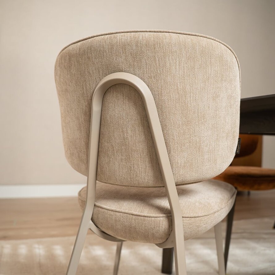 Stoel Rosa velvet beige