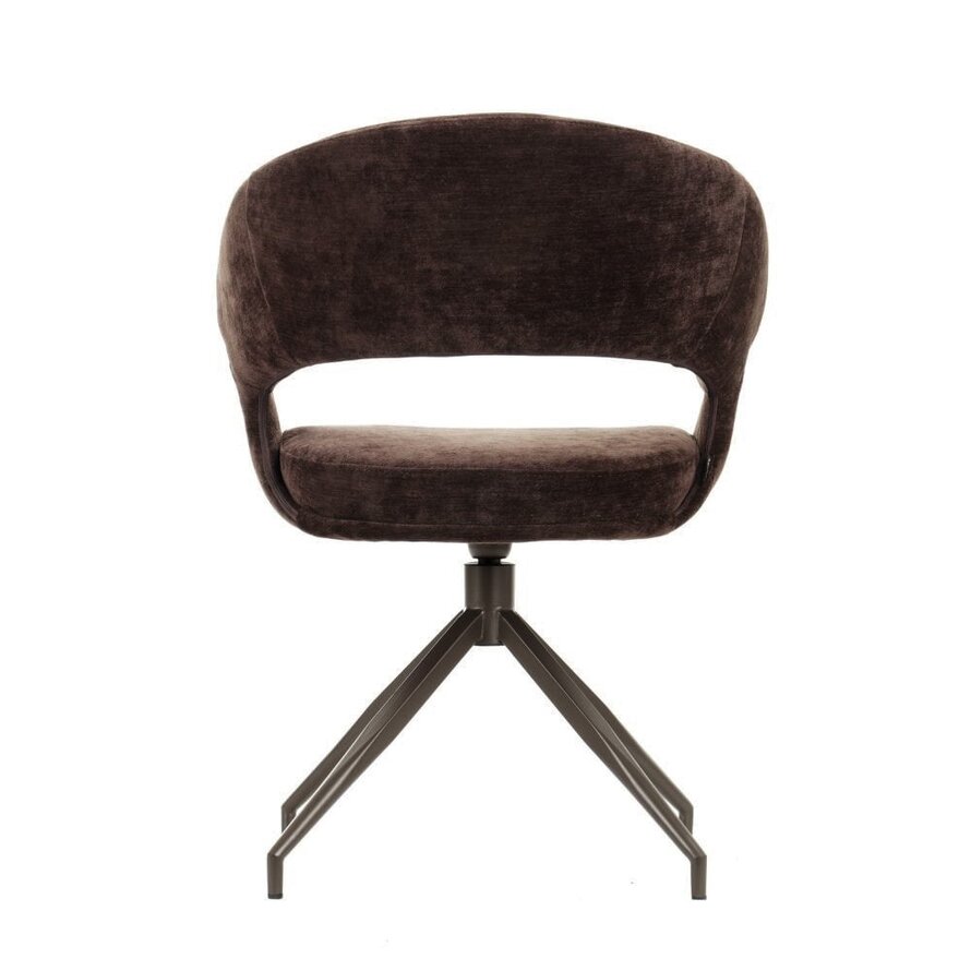 Stoel Suzie draaibaar velvet bruin