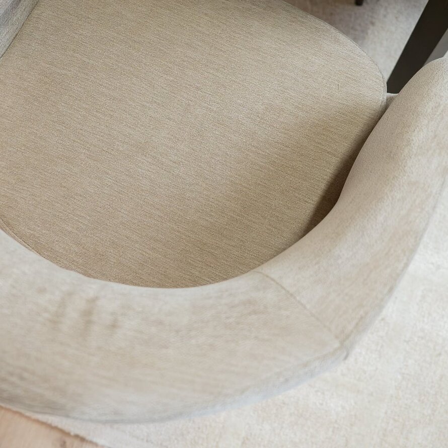 Stoel Suzie draaibaar velvet beige