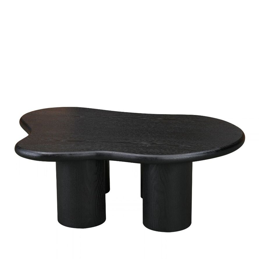 Salontafel Alma organisch zwart eiken