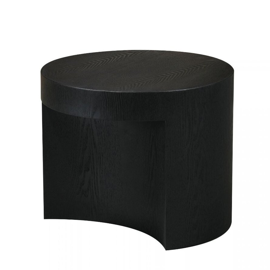 Salontafel set Ontario Ø55 en Ø80 cm zwart