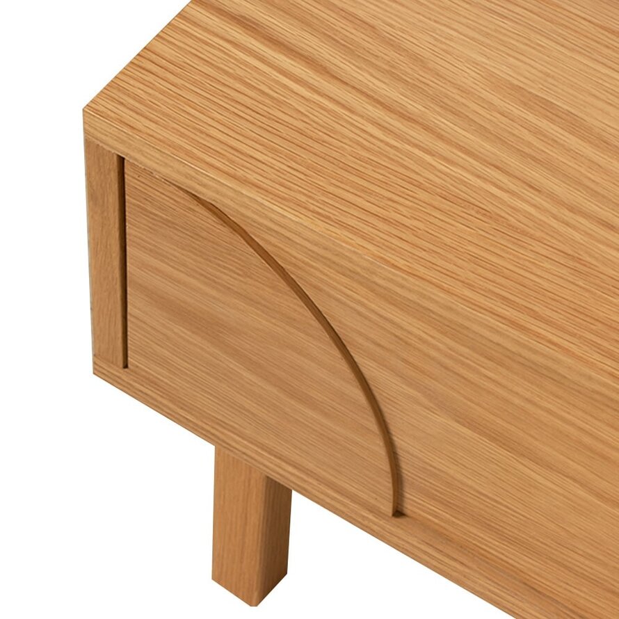 Salontafel Mats blank eiken 120 x 40 cm