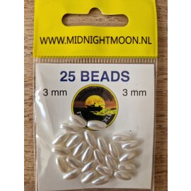 Midnight Moon Oval Beads