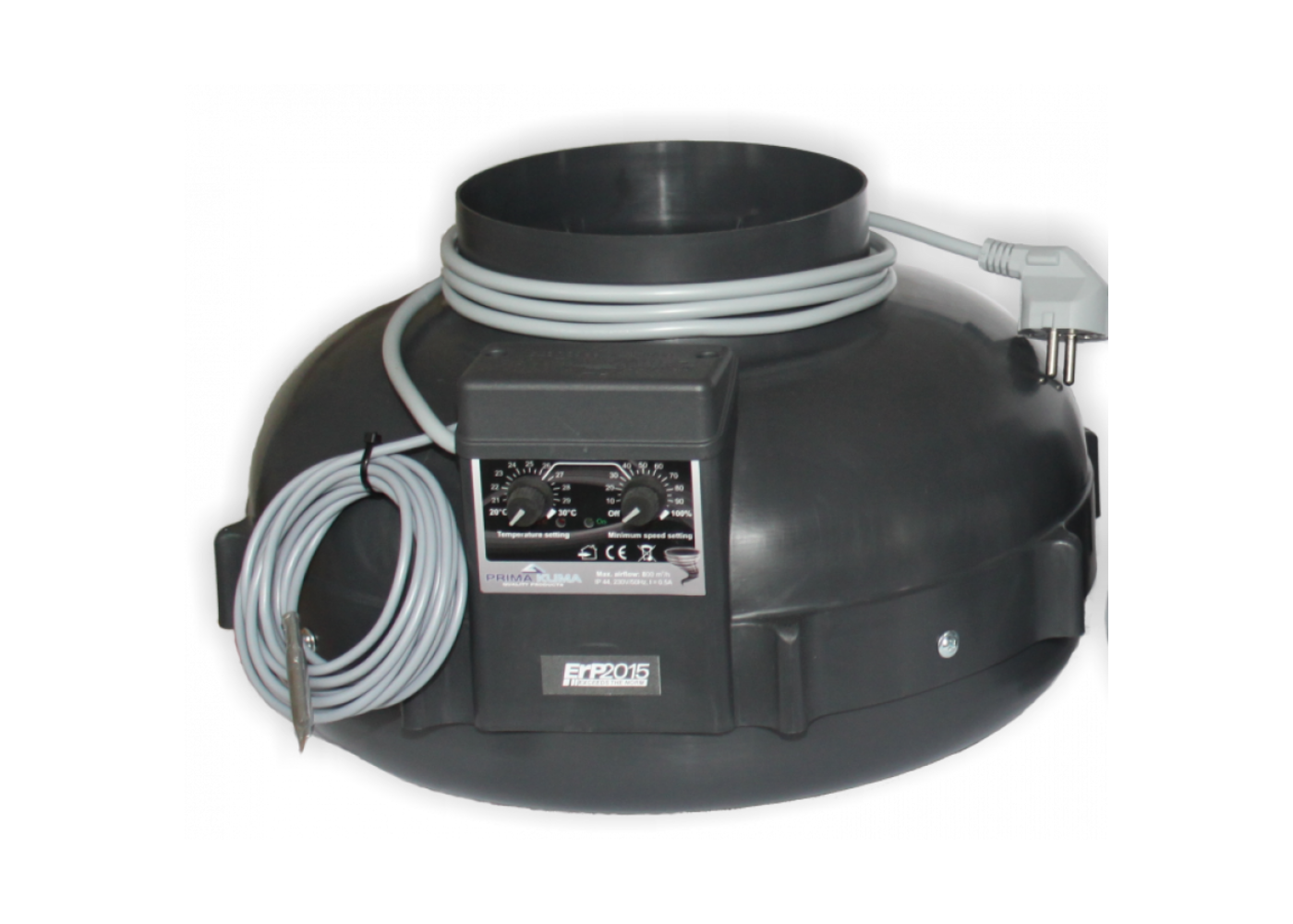 Prima Klima Prima Klima Rohrventilator 100mm 280m3/h Controller