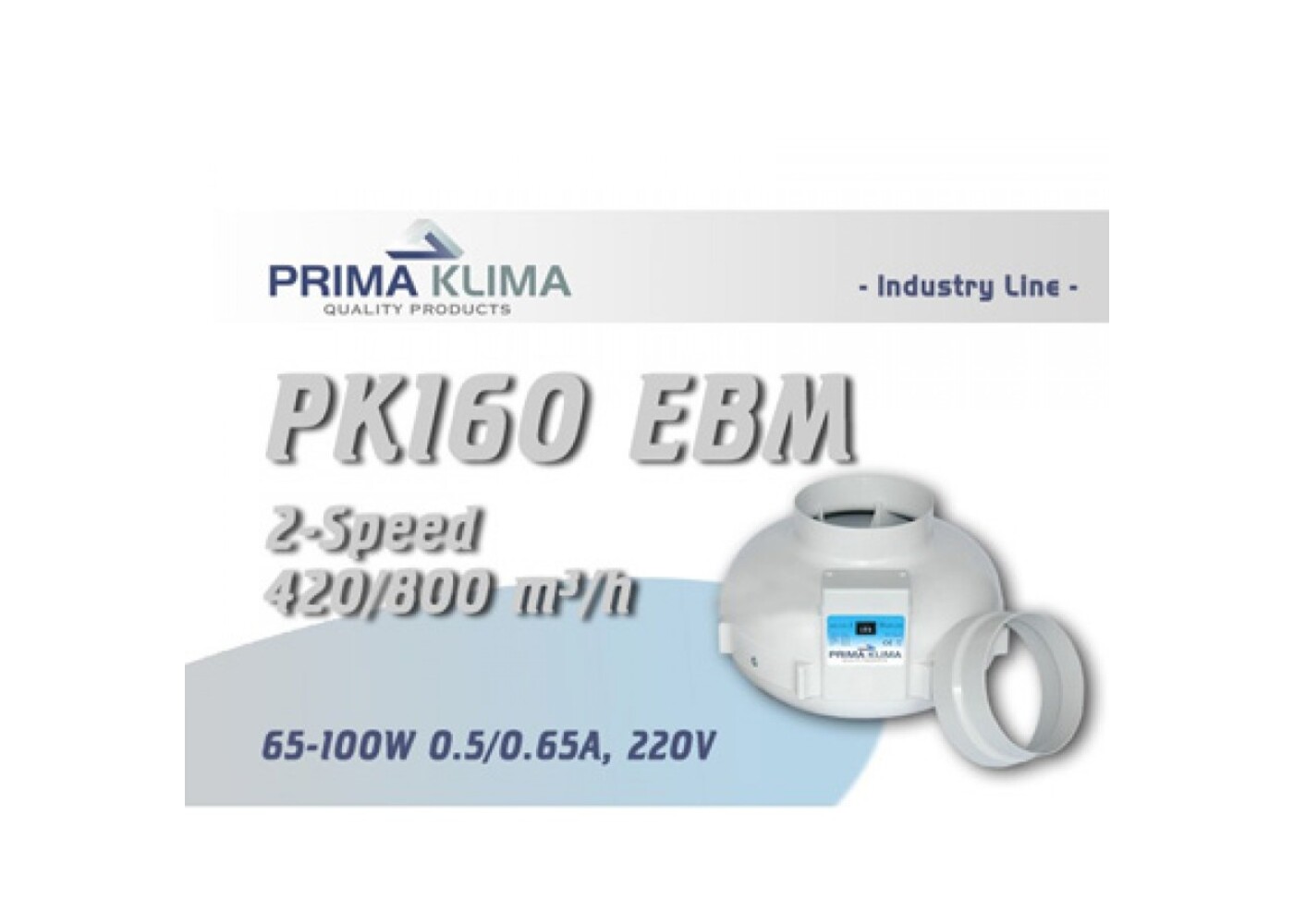 Prima Klima Prima Klima Rohrventilator 160mm 420-800m3/h 2-Stufig