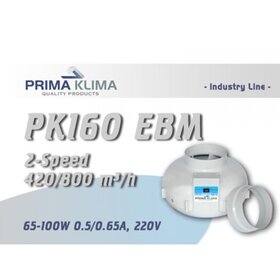 Prima Klima Prima Klima Rohrventilator 160mm 420-800m3/h 2-Stufig