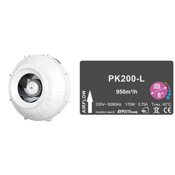 Prima Klima Prima Klima Rohrventilator 200mm 950m3/h