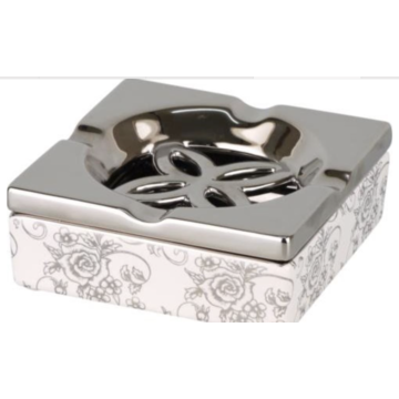  Wind Aschenbecher Silber-Weiss