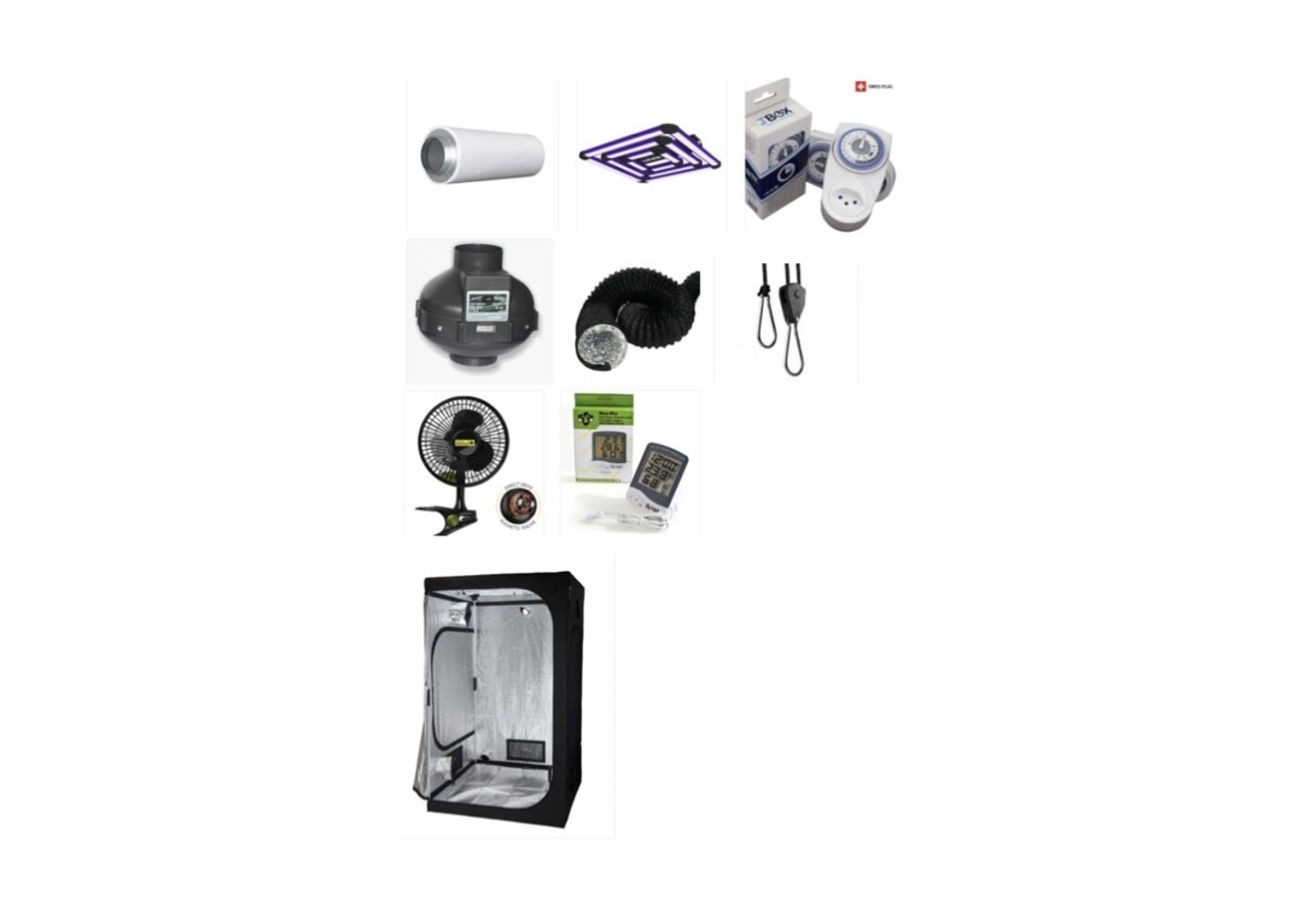 Growbox Set 100x100x200cm  LED Omega Infinity 300W
