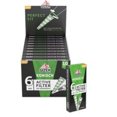 Gizeh Aktivkohlefilter konisch 10 Stk.