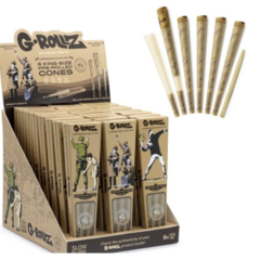 G-Rollz Prerolled Cones Bamboo  BANKSY King Size 6er
