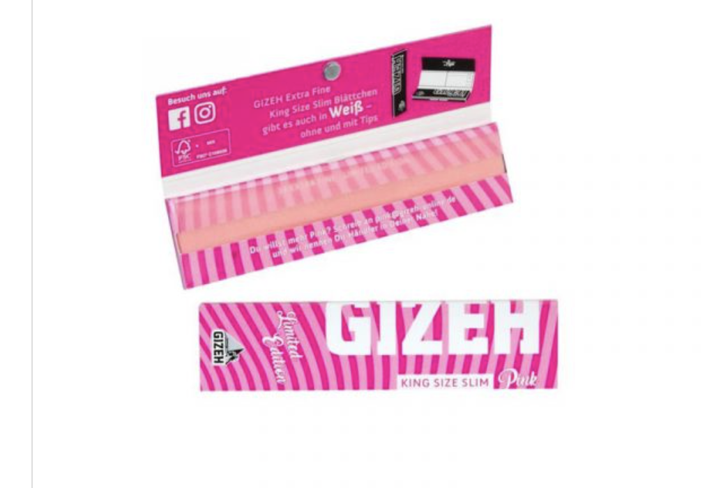 Gizeh KingSize Slim Pink Edition