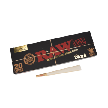 RAW RAW Black Cones King Size 20 Stk.