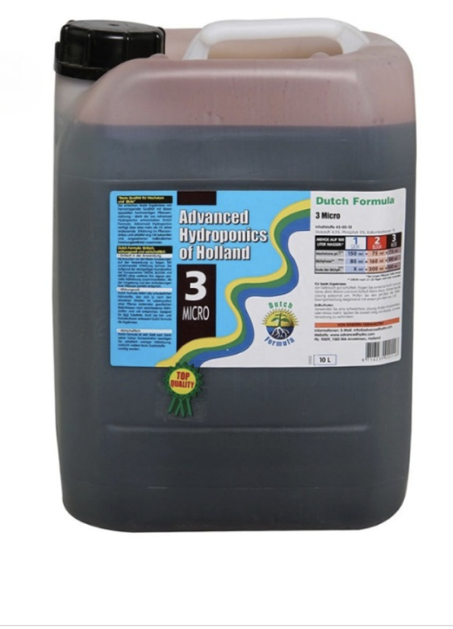 Advanced Hydroponic Advanced Hydroponics Dutch Formula Micro 10l